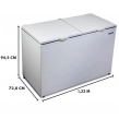 Freezer Horizontal 2 Portas Metalfrio DA420 419 Litros